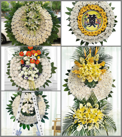河南南阳镇平县张林镇黑张村花圈速递